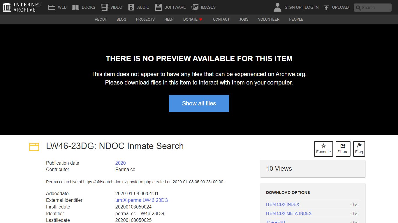 LW46-23DG: NDOC Inmate Search : Free Download, Borrow, and Streaming ...